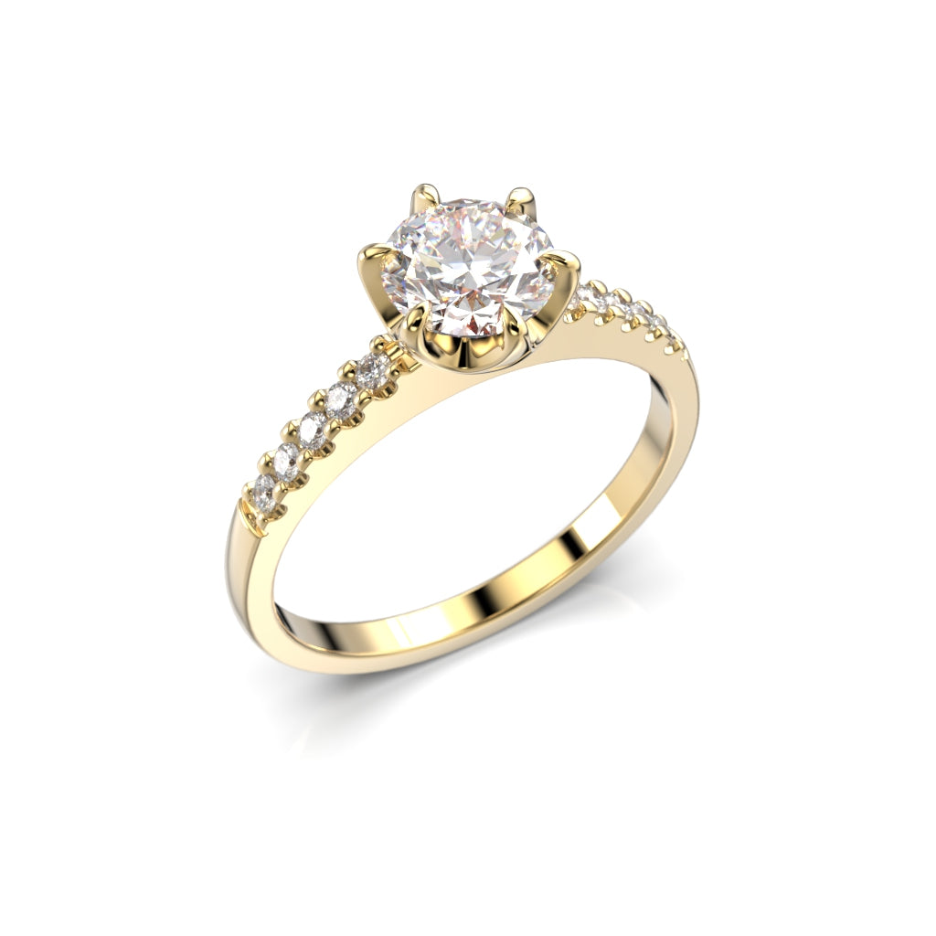 NEW Diamond Ring Julianna Crown 0.80 ct