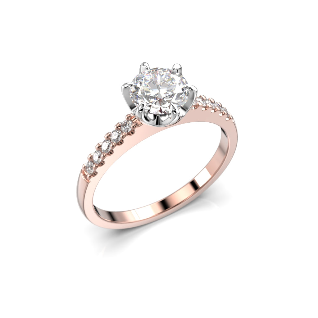 NEW Diamond Ring Julianna Crown 0.80 ct