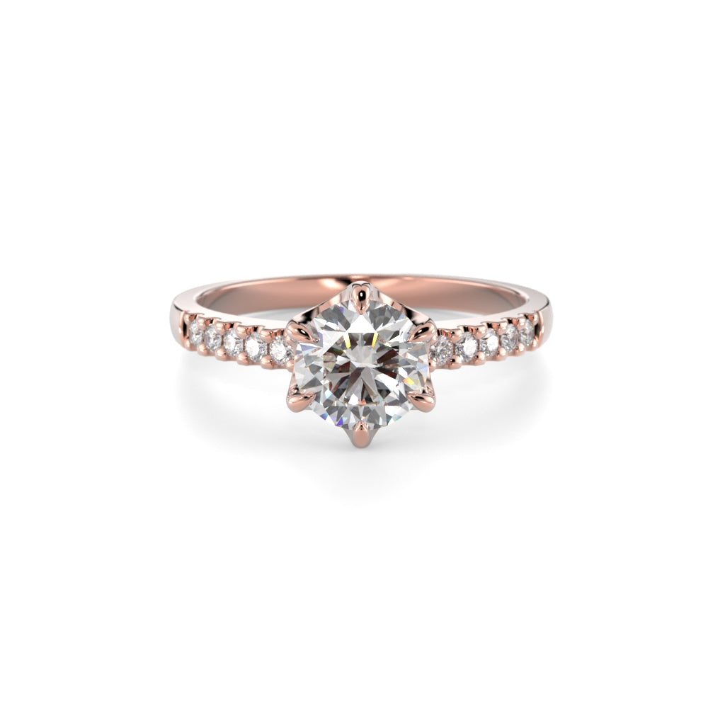 NEW Diamond Ring Julianna Crown 0.80 ct