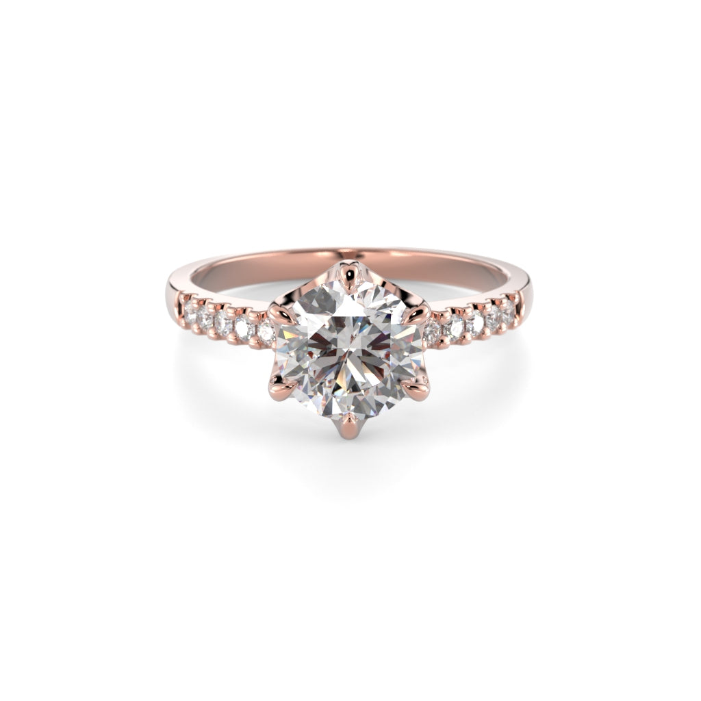 NEW Diamond Ring Julianna Crown 1.10 ct