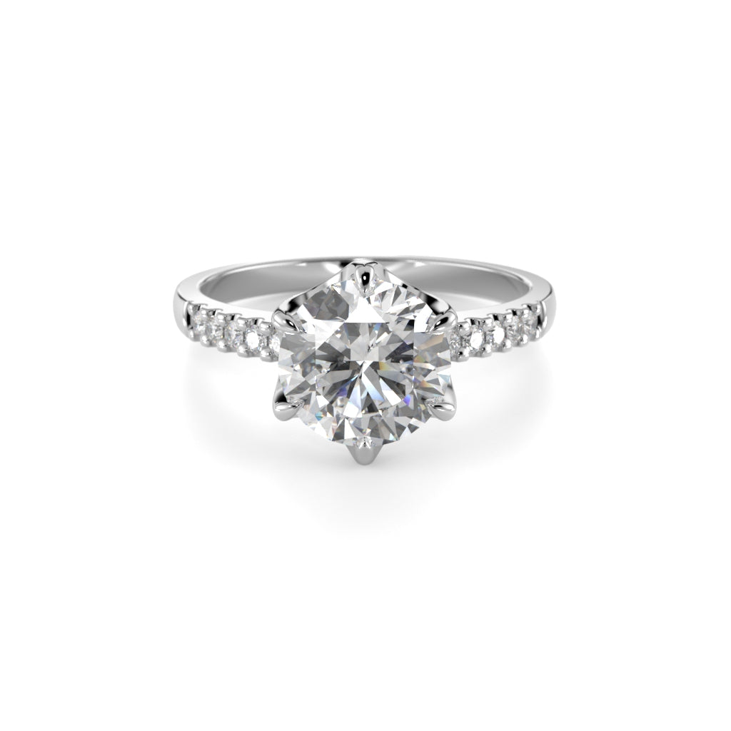 NEW Diamond Ring Julianna Crown 1.60 ct