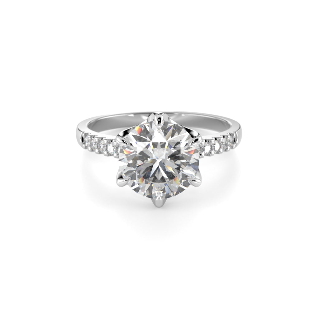 NEW Diamond Ring Julianna Crown 2.10 ct