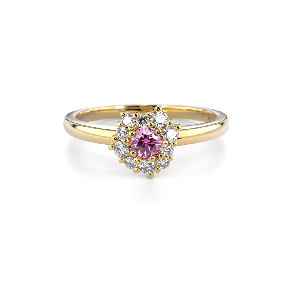 UUTUUS Nadja Halo Pink 0,28ct