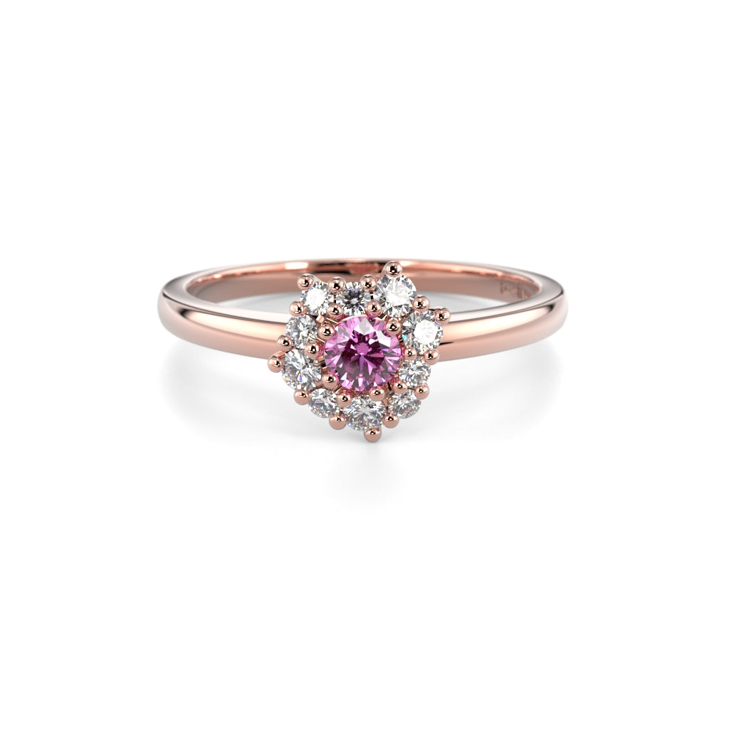 UUTUUS Nadja Halo Pink 0,28ct