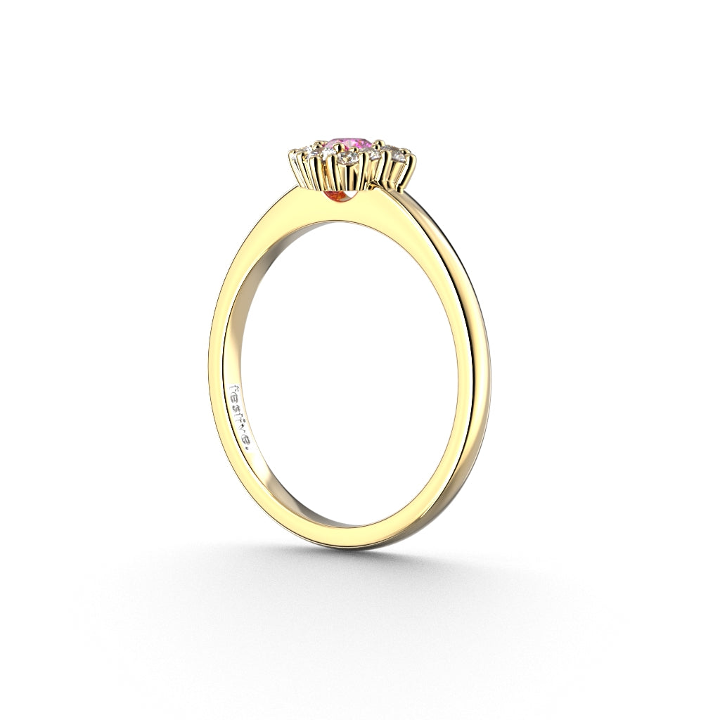 Nadja Halo Pink 0,28ct