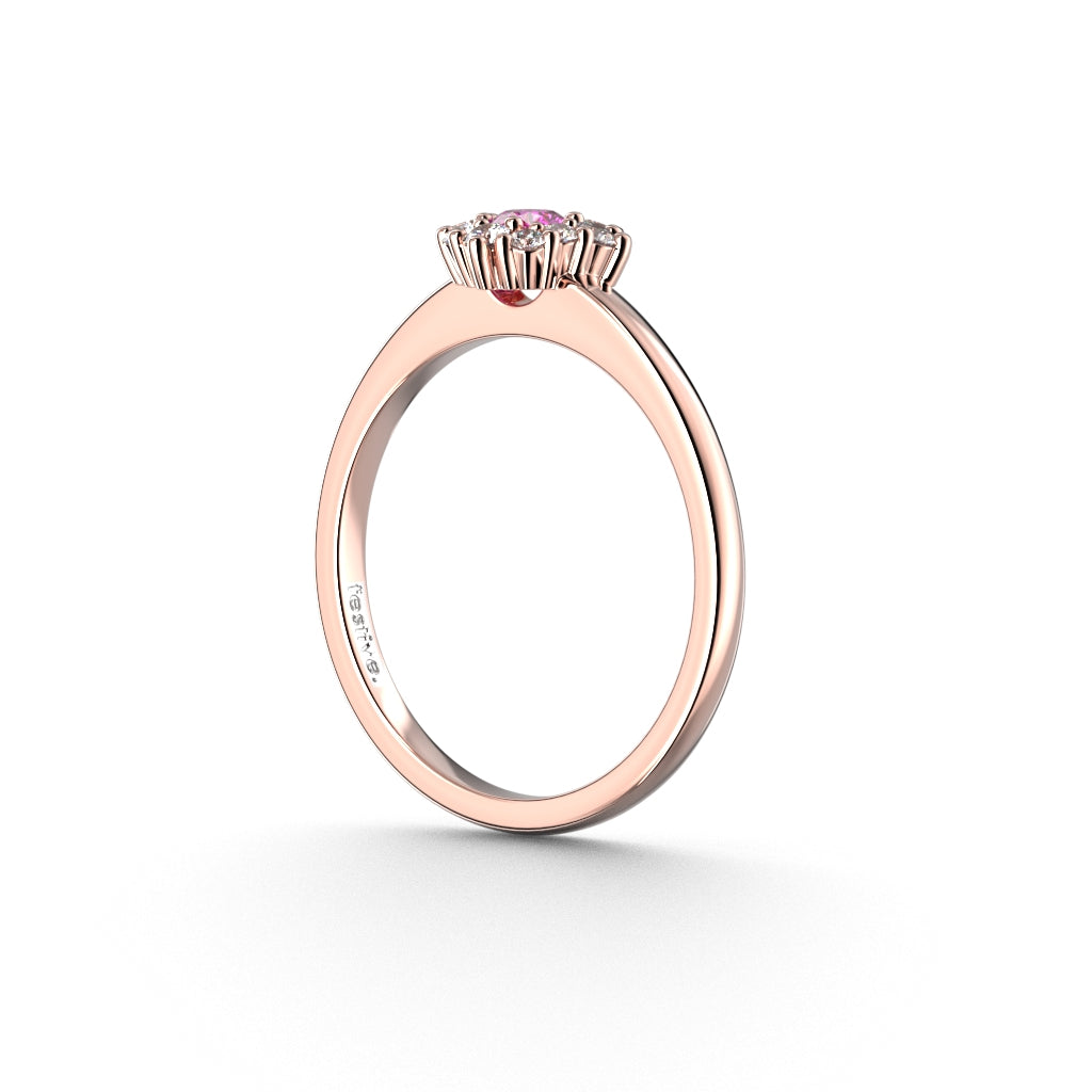 UUTUUS Nadja Halo Pink 0,28ct