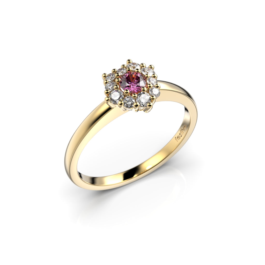 Nadja Halo Pink 0,28ct