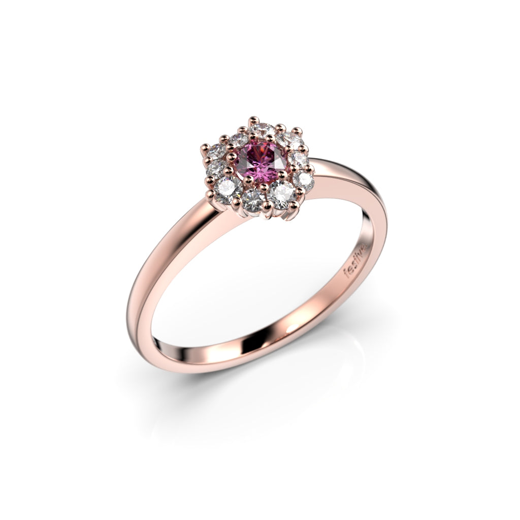 Nadja Halo Pink 0,28ct