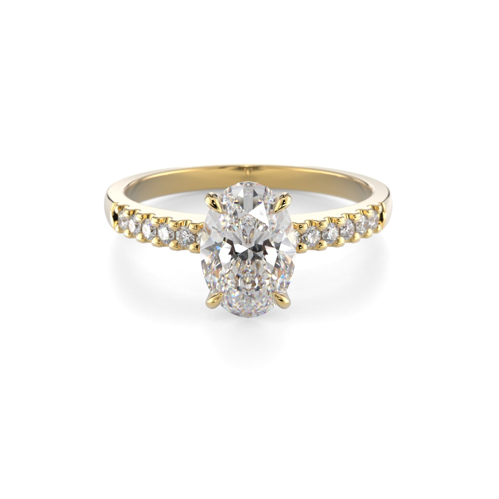 Diamantring Selena Side 1,12 ct