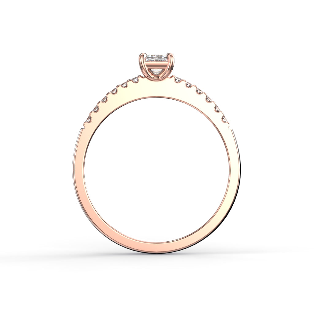 Diamond ring Serena Side 0,62 ct