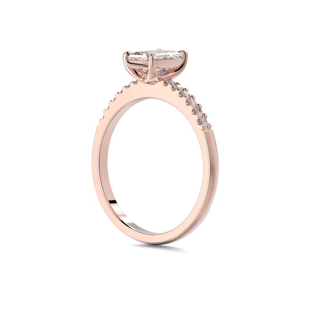Diamond ring Serena Side 1,12 ct