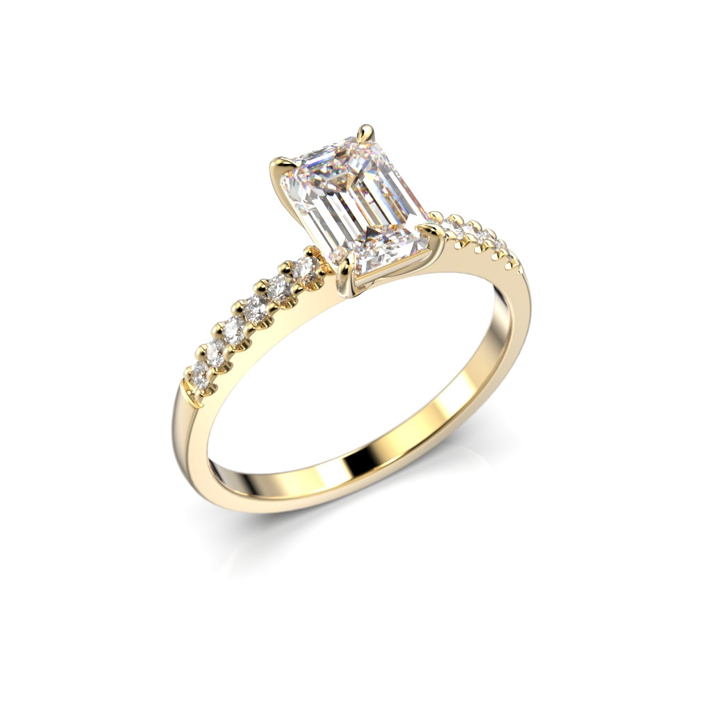 Diamond ring Serena Side 1,12 ct