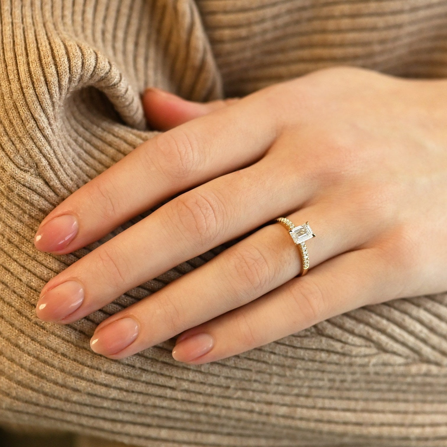 Diamond ring Serena Side 1,12 ct