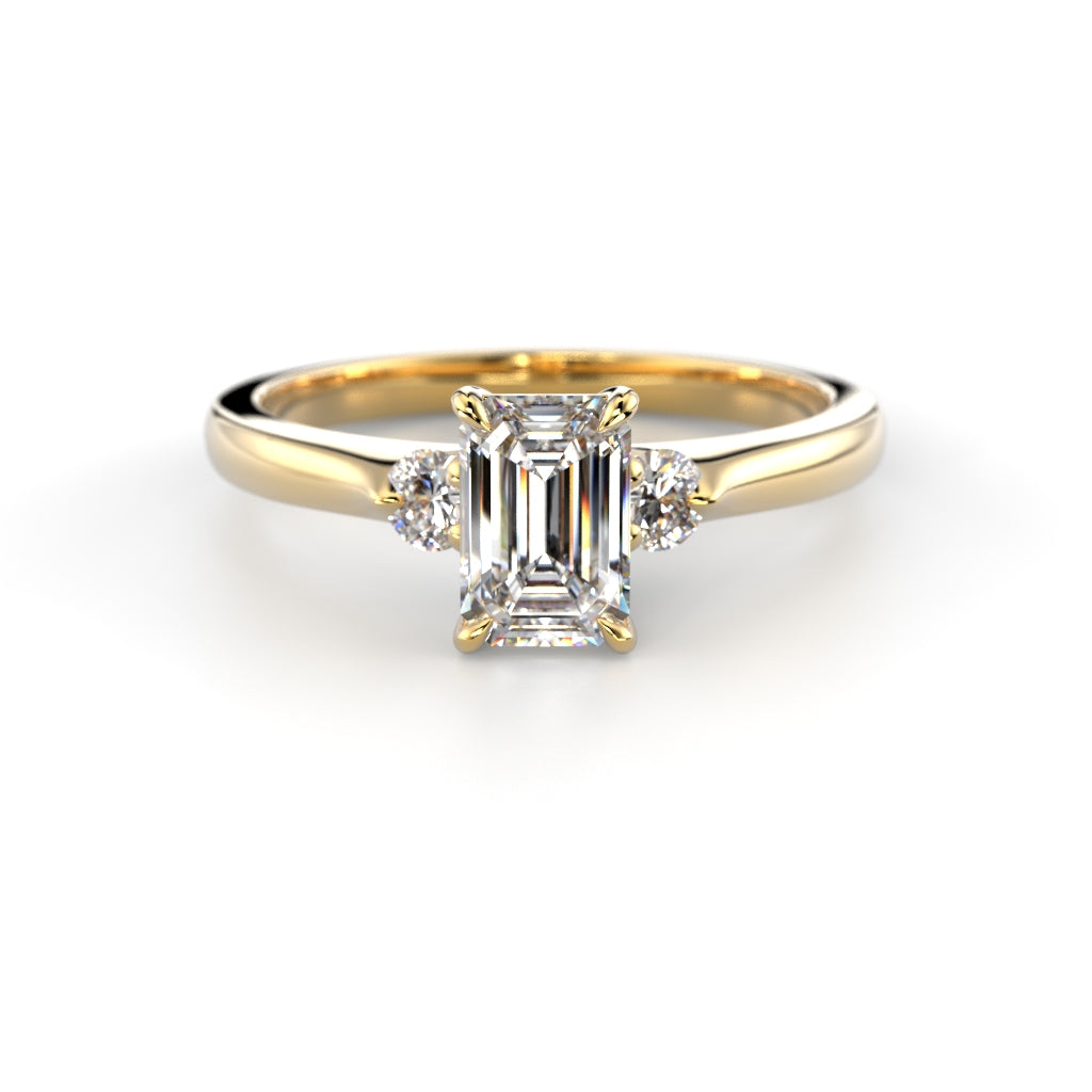 Timanttisormus Megan Emerald 0,74 ct
