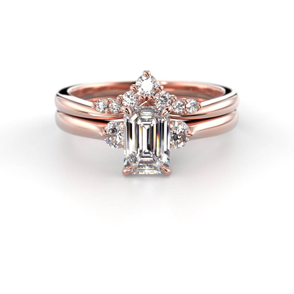 Timanttisormus Megan Emerald 0,74 ct