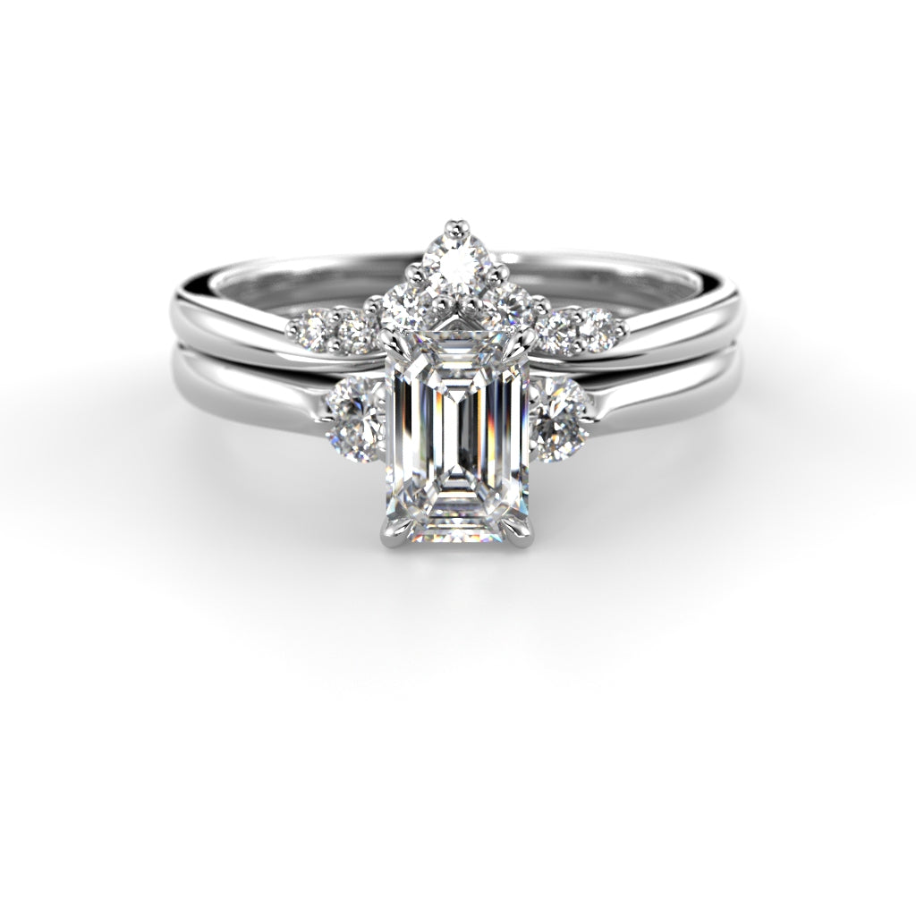 Timanttisormus Megan Emerald 0,74 ct