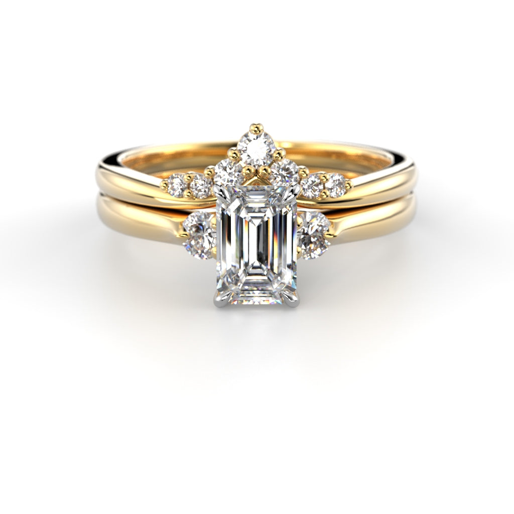 Timanttisormus Megan Emerald 0,74 ct
