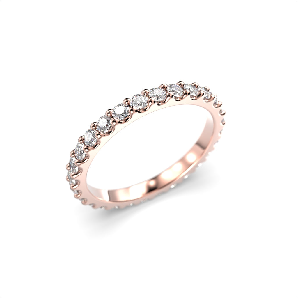 Timanttirivisormus Juliette allianssi 0,84 ct