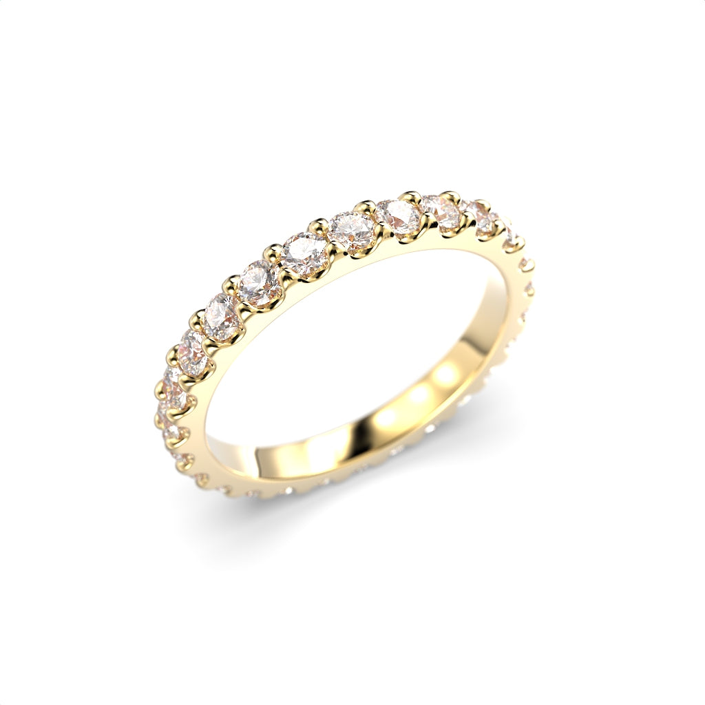 Timanttirivisormus Juliette allianssi 1,04 ct