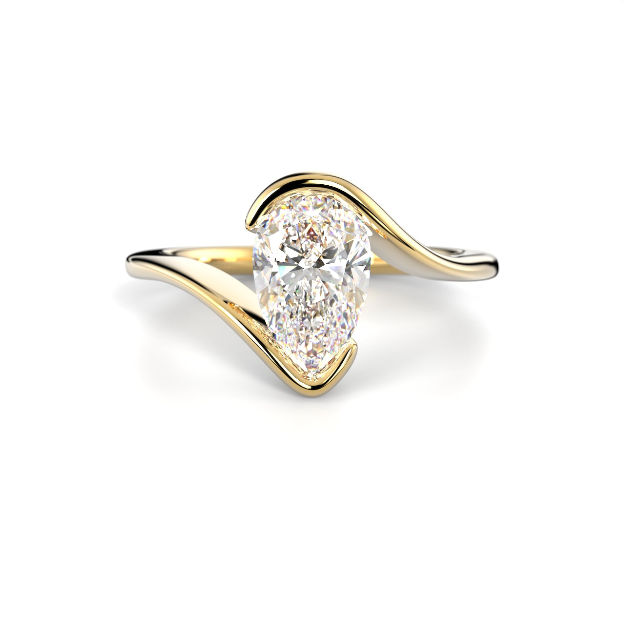 Timanttisormus Auréa Pear 1,00 ct
