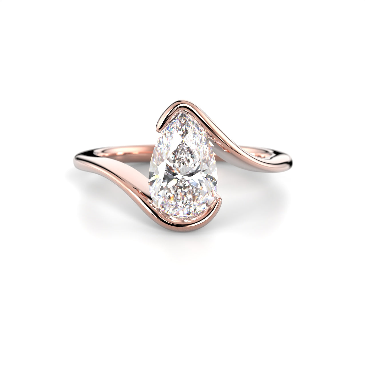 Timanttisormus Auréa Pear 1,00 ct