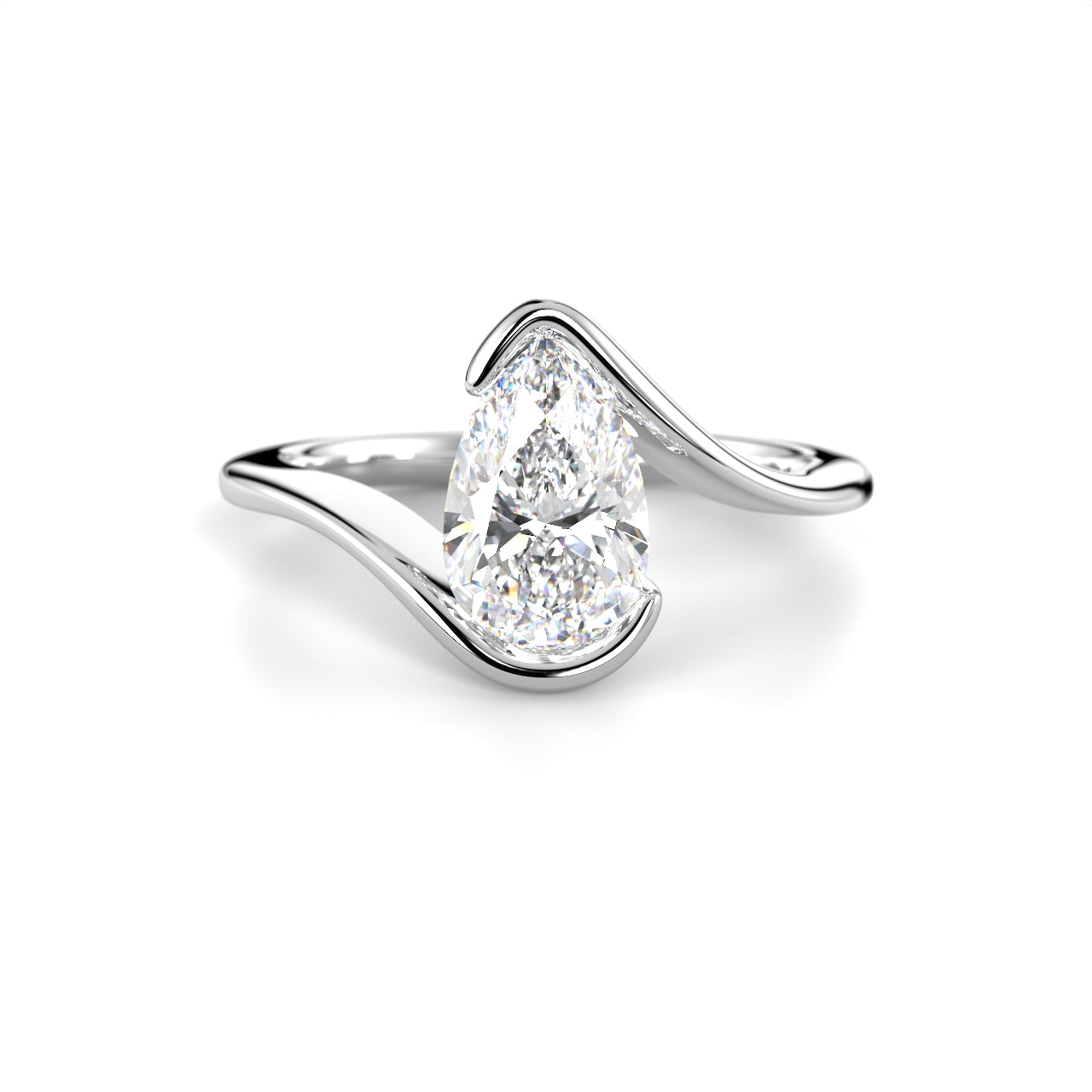 Timanttisormus Auréa Pear 1,00 ct