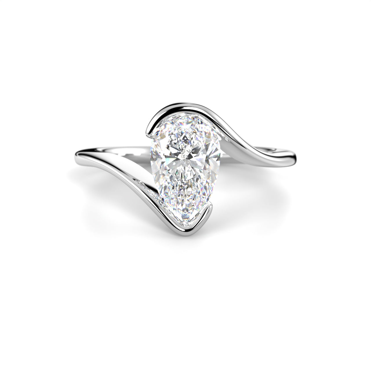 Timanttisormus Auréa Pear 1,00 ct
