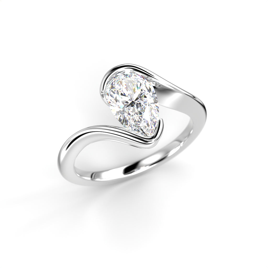 Timanttisormus Auréa Pear 1,00 ct