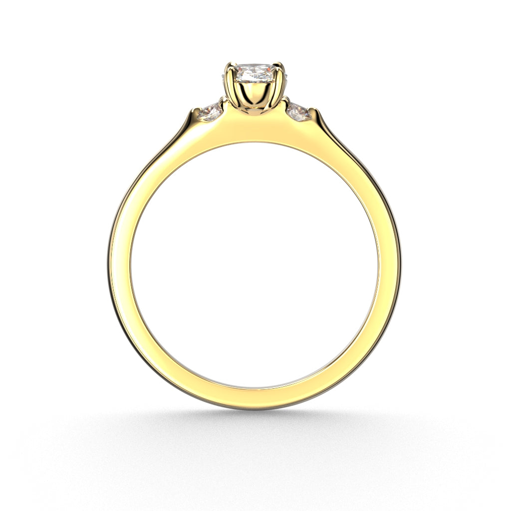 NYHET Diamantring Selena Side 0,62 ct