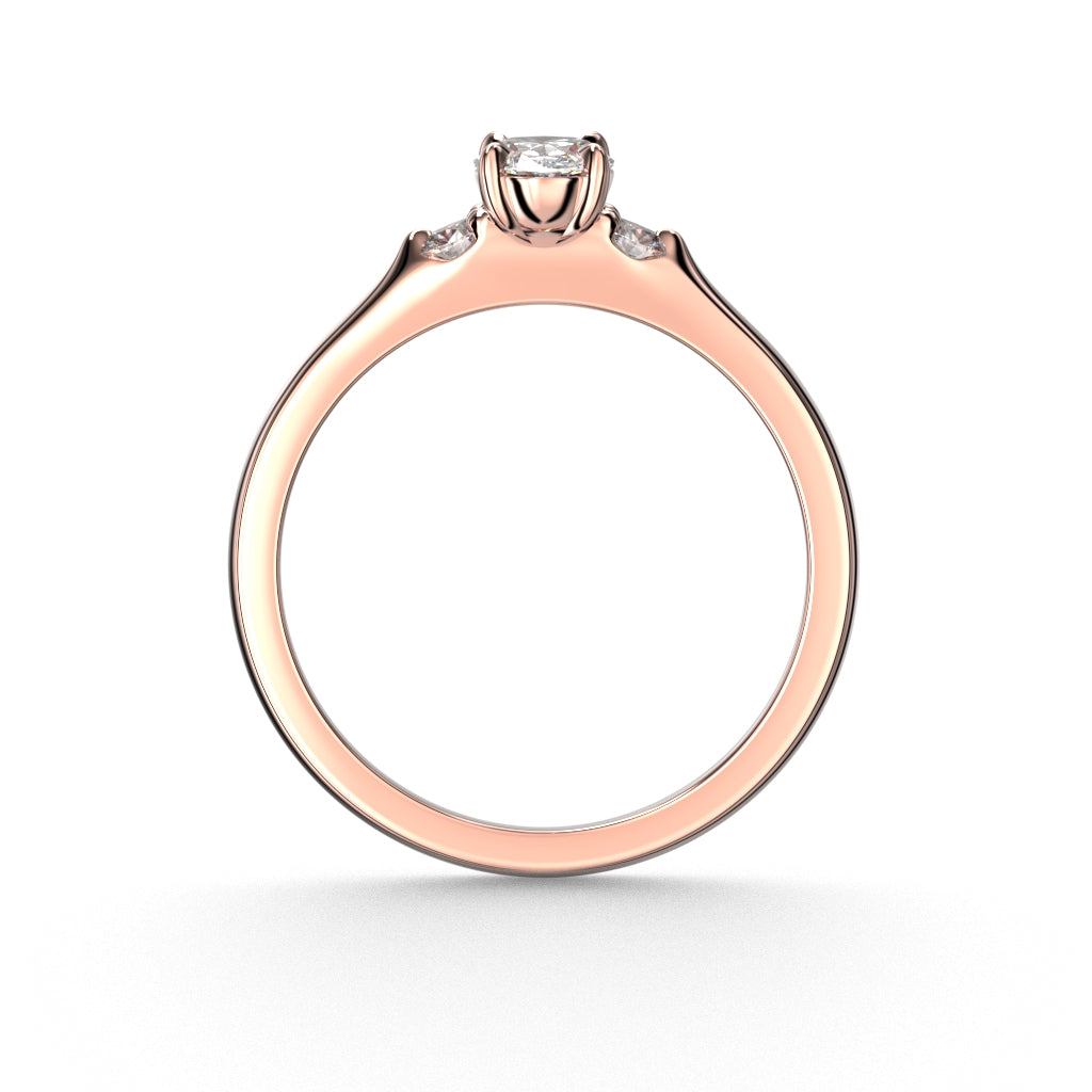 NYHET Diamantring Selena Side 0,62 ct