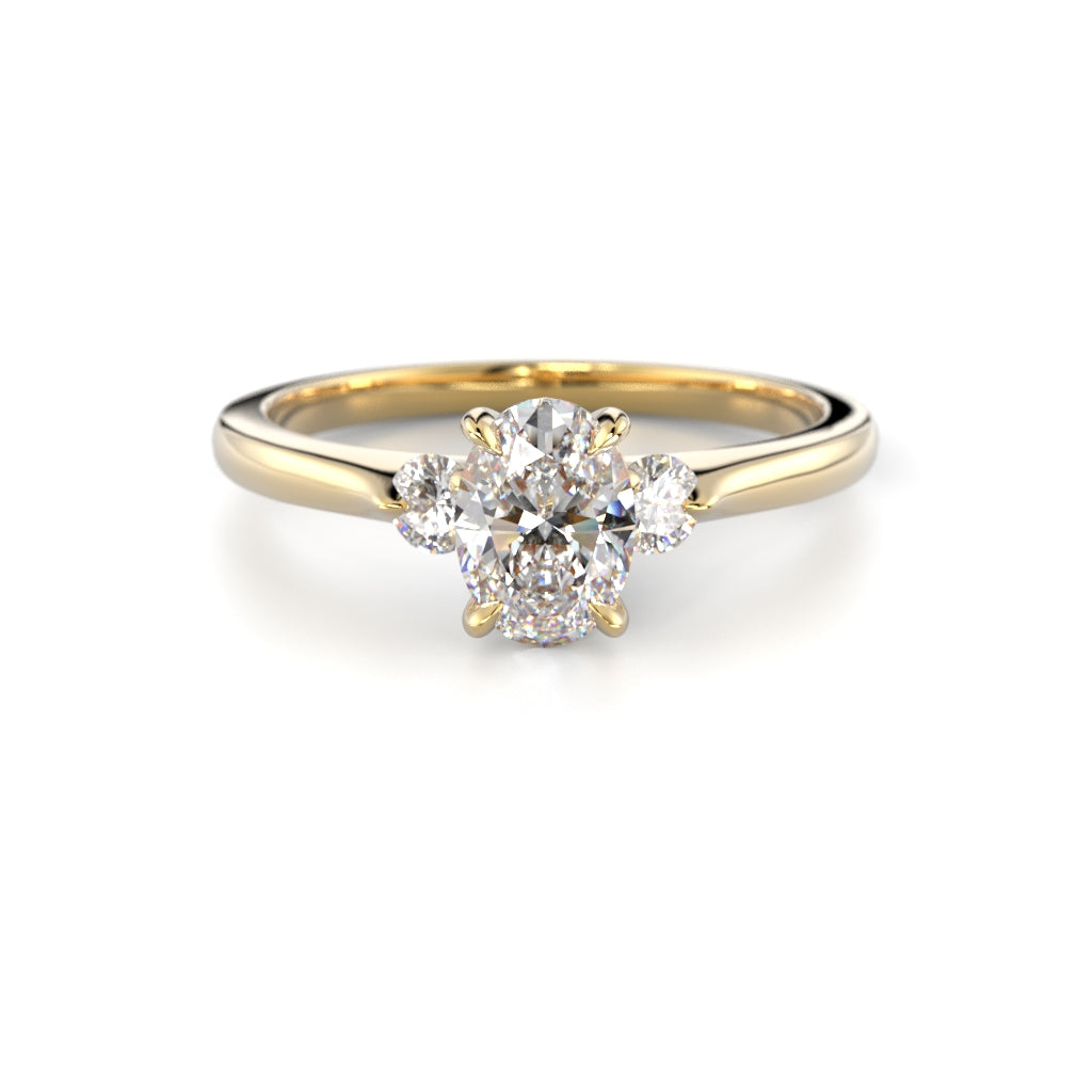 NYHET Diamantring Selena Side 0,62 ct