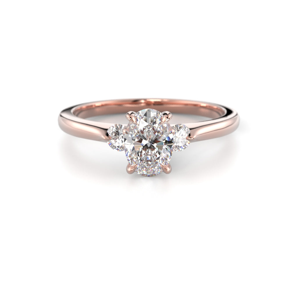 NYHET Diamantring Selena Side 0,62 ct