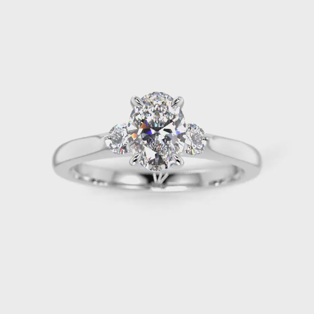 NYHET Diamantring Selena Side 0,62 ct