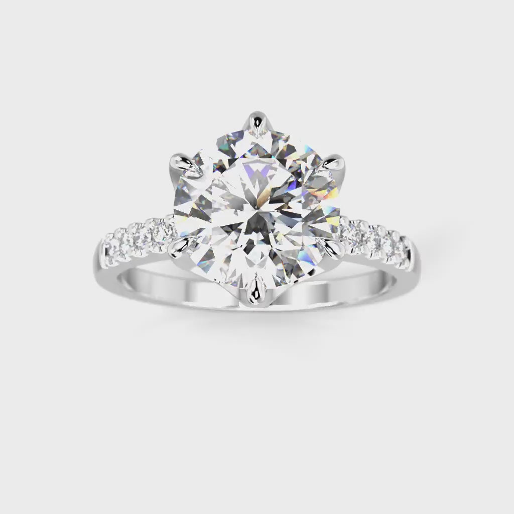 NEW Diamond Ring Julianna Crown 2.10 ct