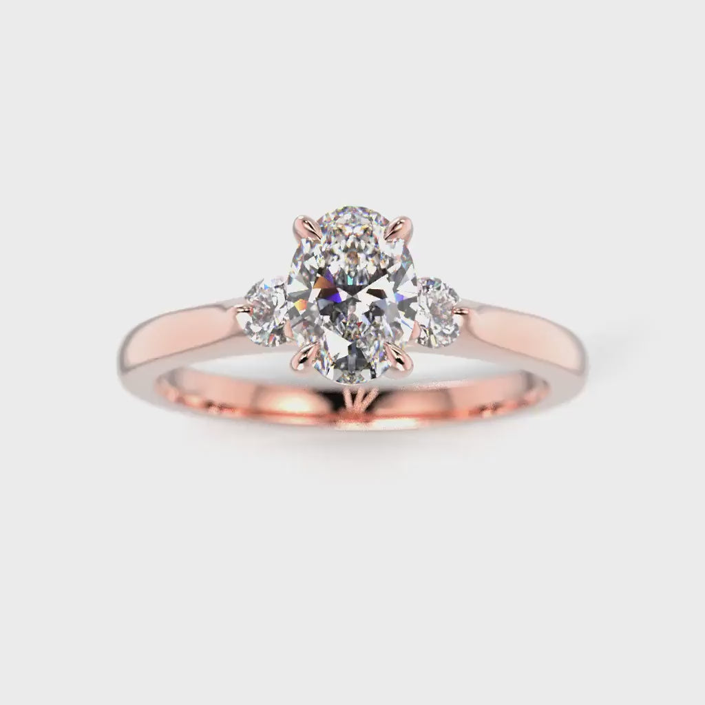NYHET Diamantring Selena Side 0,62 ct