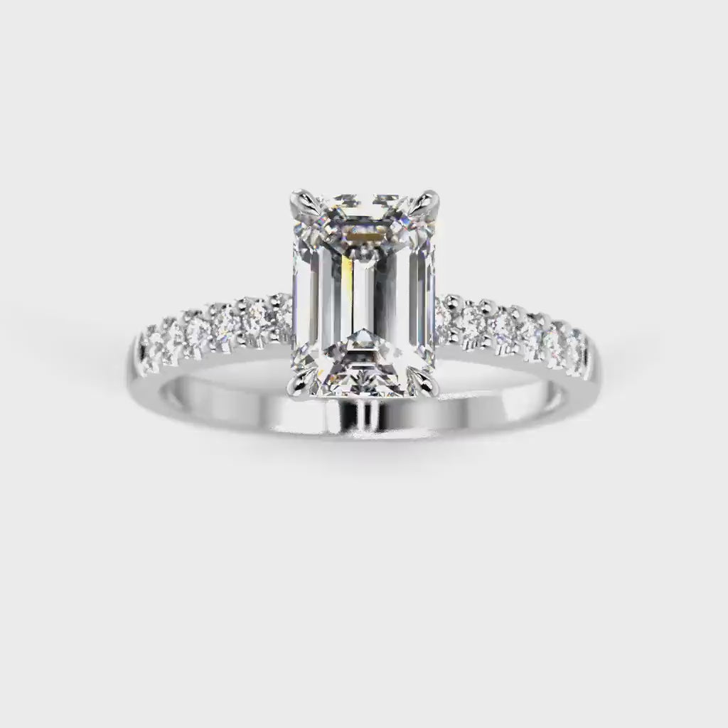 Diamond ring Serena Side 1,12 ct