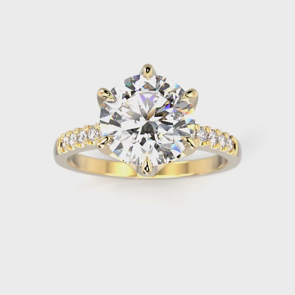 NEW Diamond Ring Julianna Crown 2.10 ct