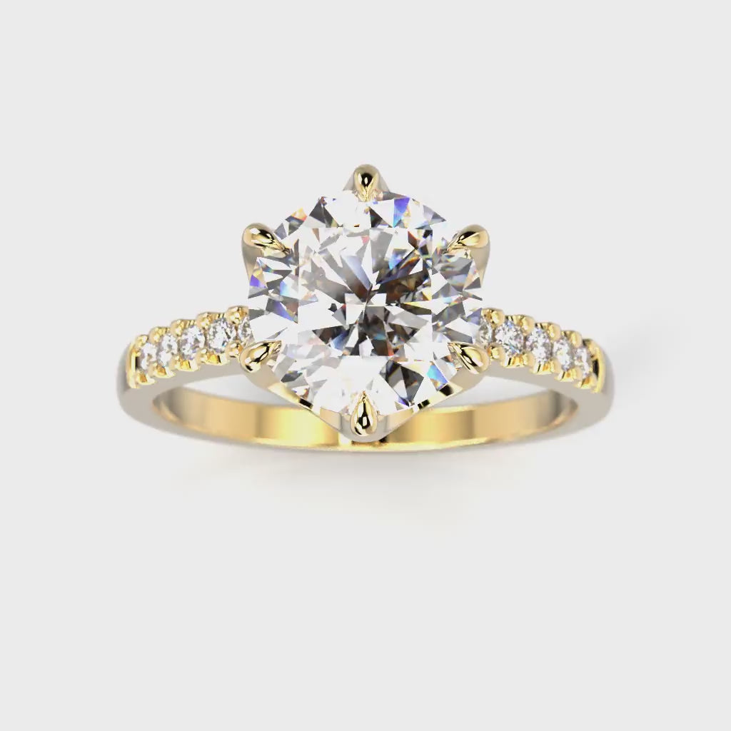 NEW Diamond Ring Julianna Crown 1.60 ct