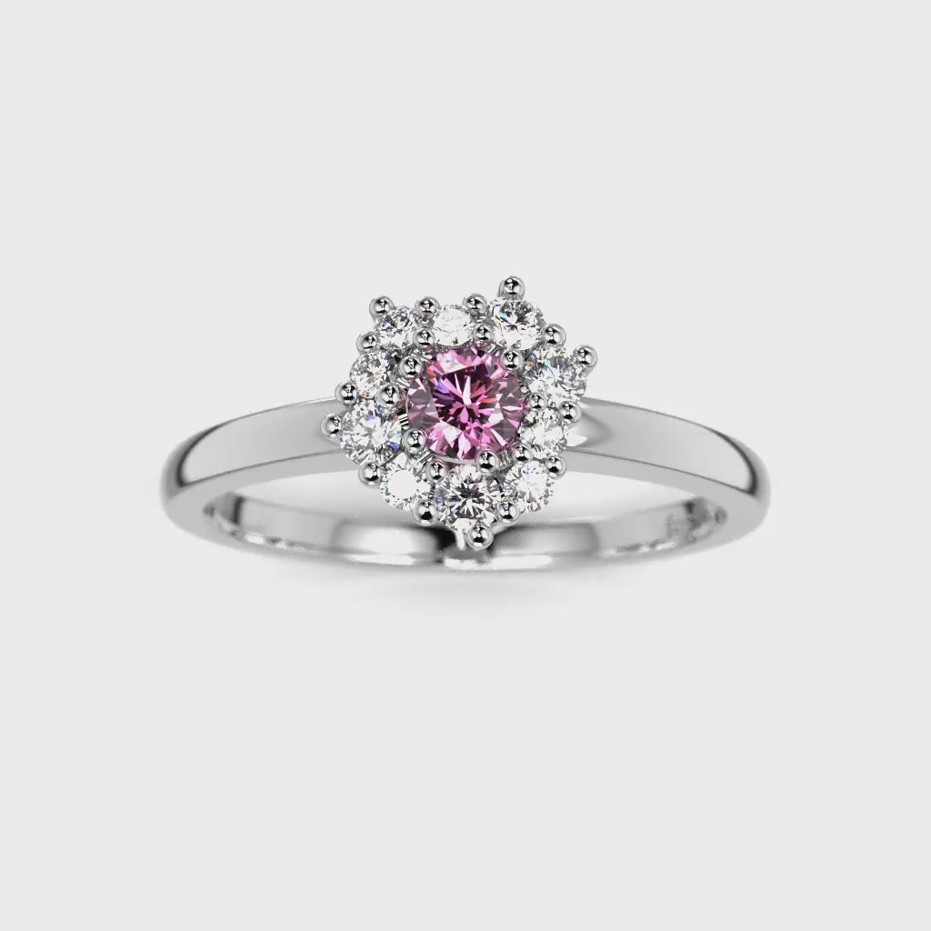 Nadja Halo Pink 0,28ct