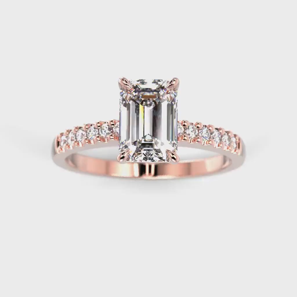 Diamond ring Serena Side 1,12 ct