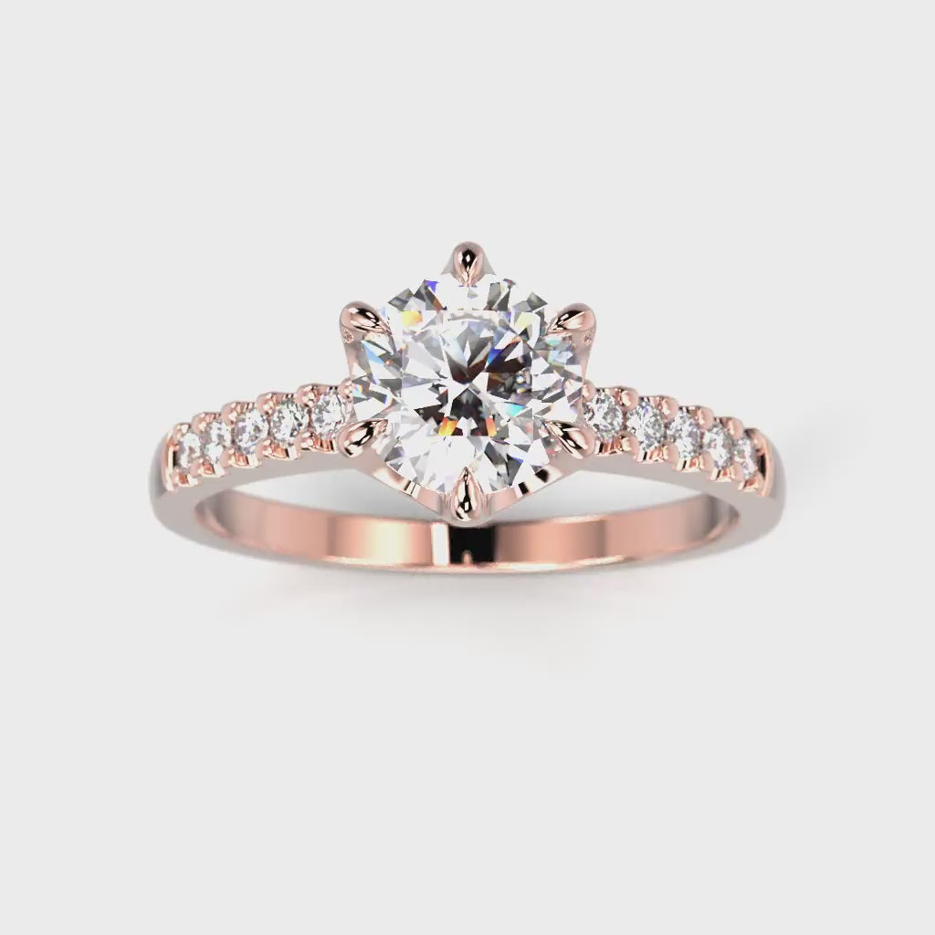 NYHET Diamantring Julianna Krona 0.80 ct