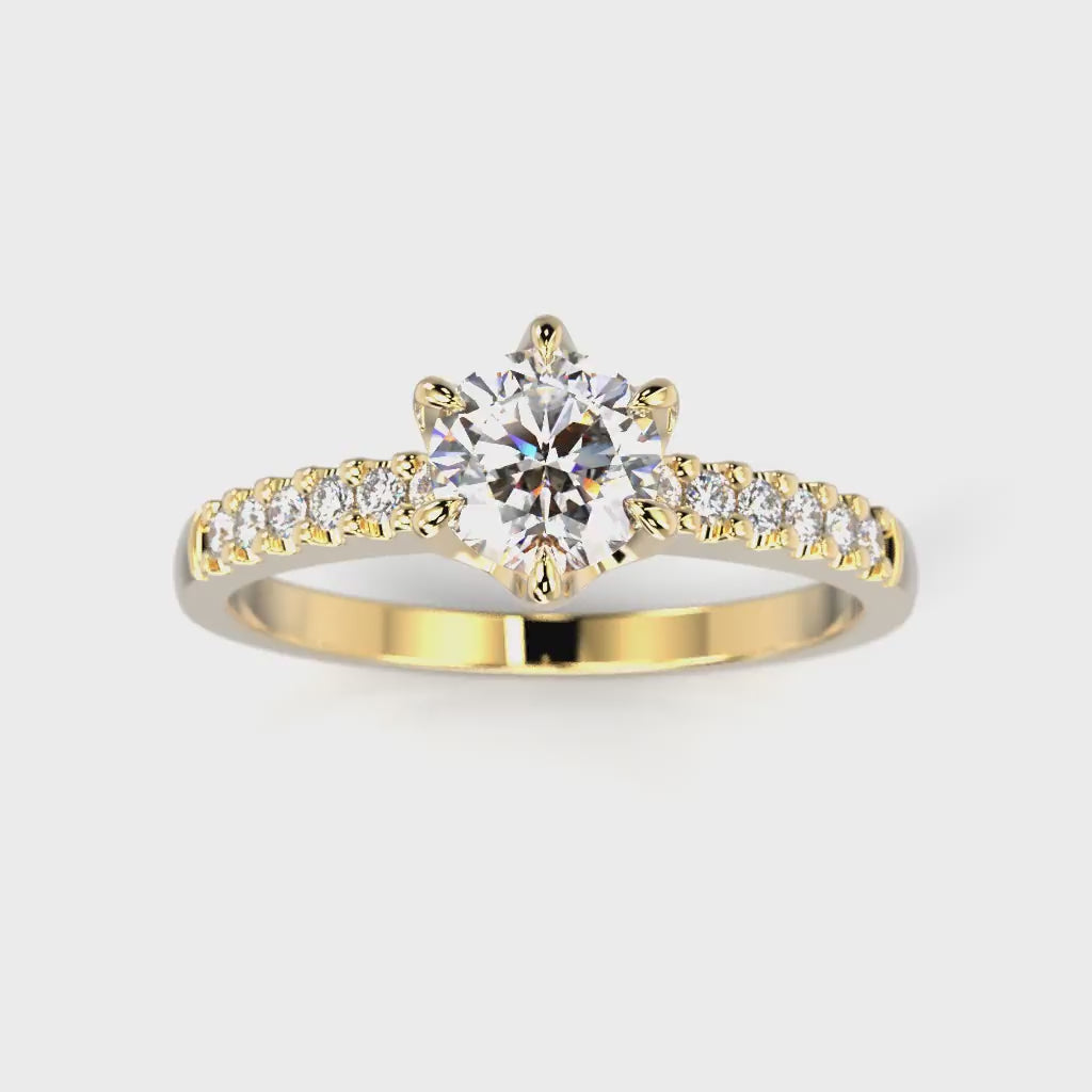 NEW Diamond Ring Julianna Crown 0.62 ct