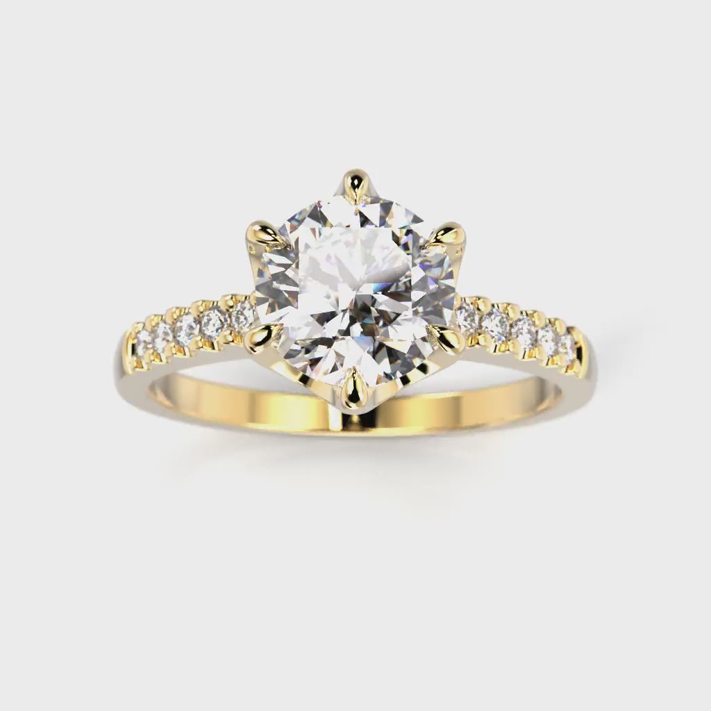 NEW Diamond Ring Julianna Crown 1.10 ct