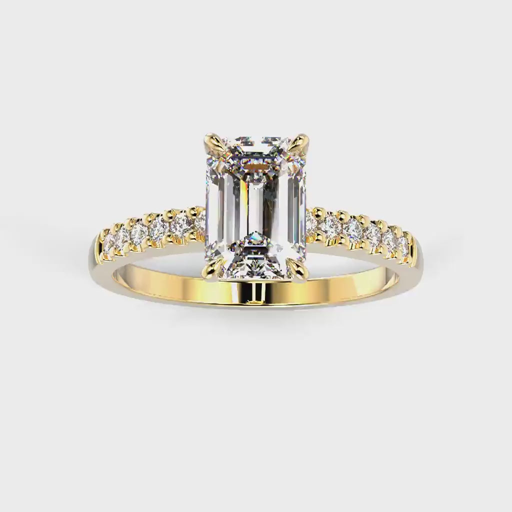 Diamond ring Serena Side 1,12 ct