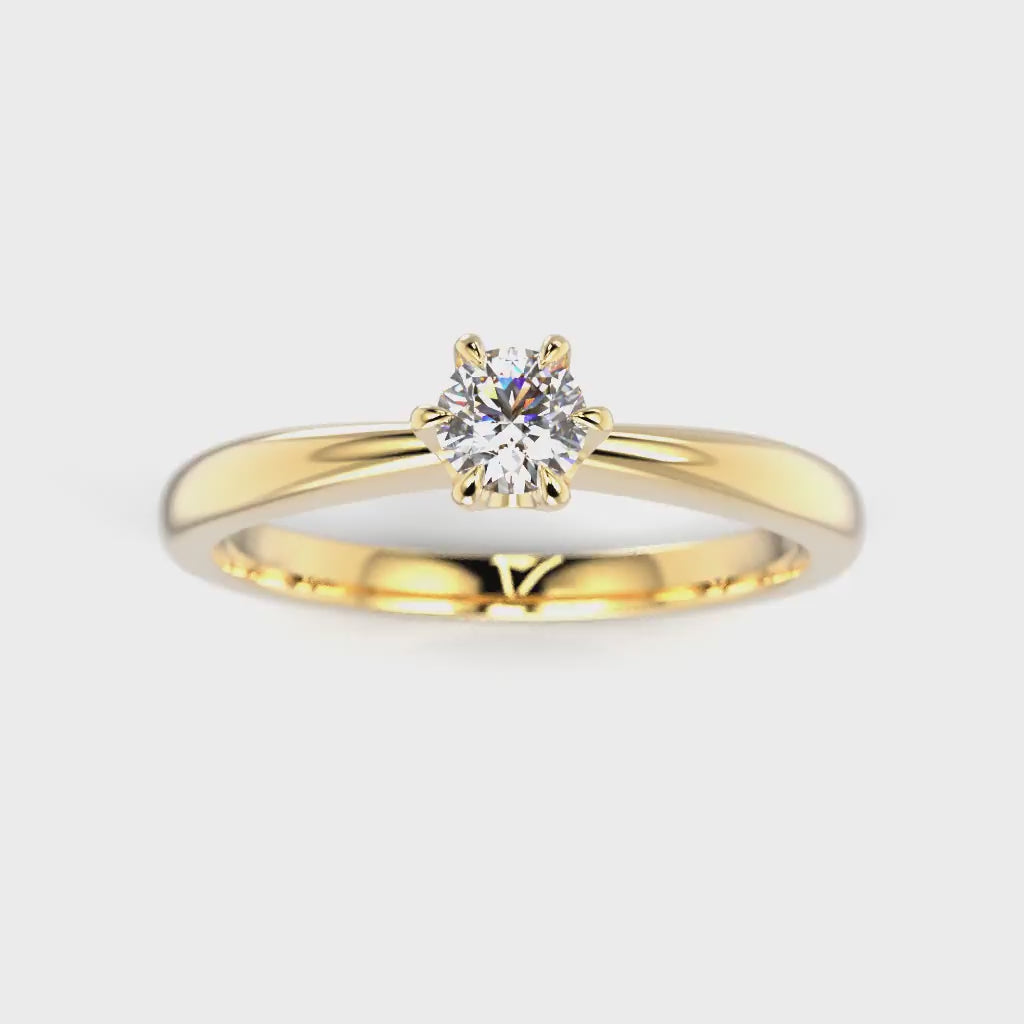 NEW Diamond Ring Classic 23 0.20 ct