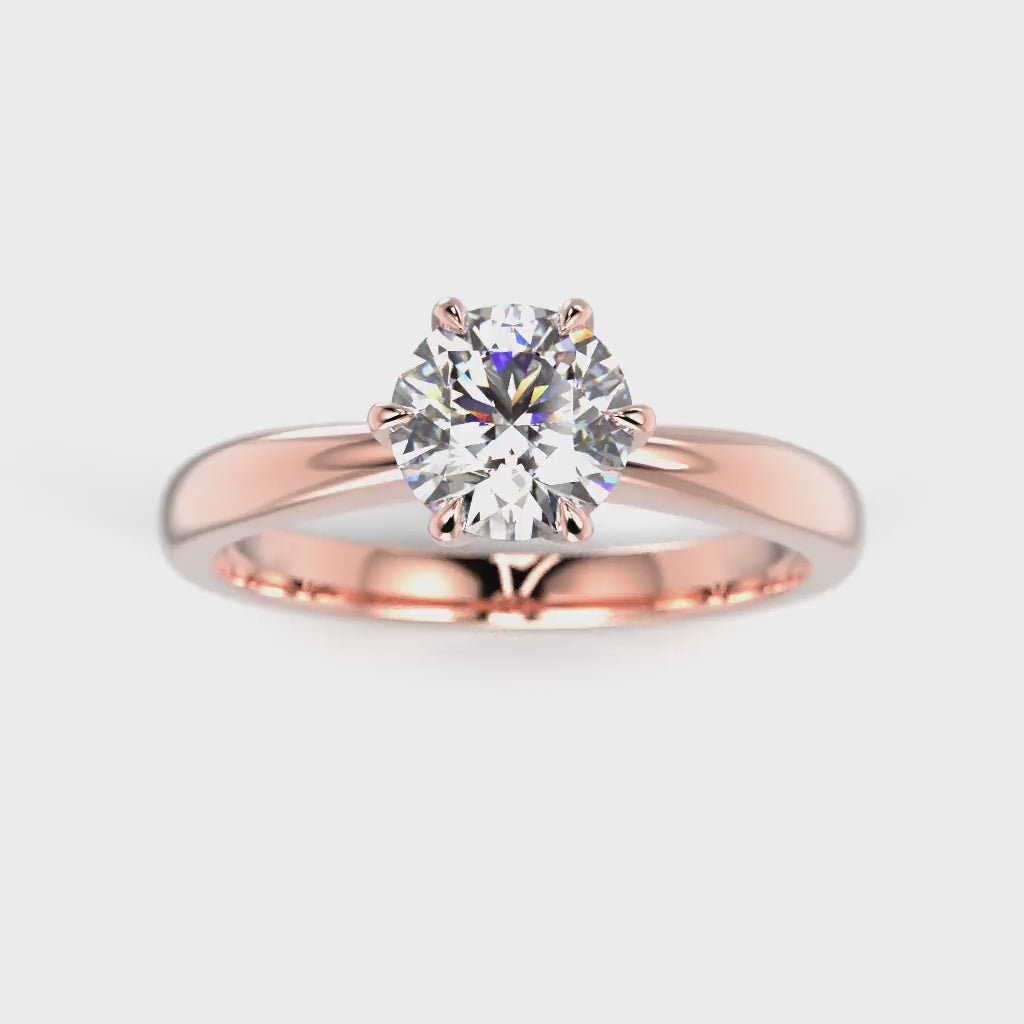 NEW Diamond ring Classic 23 0.70 ct