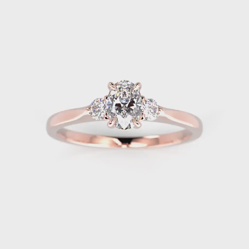 NYHET Diamantring Selena Side 0,62 ct