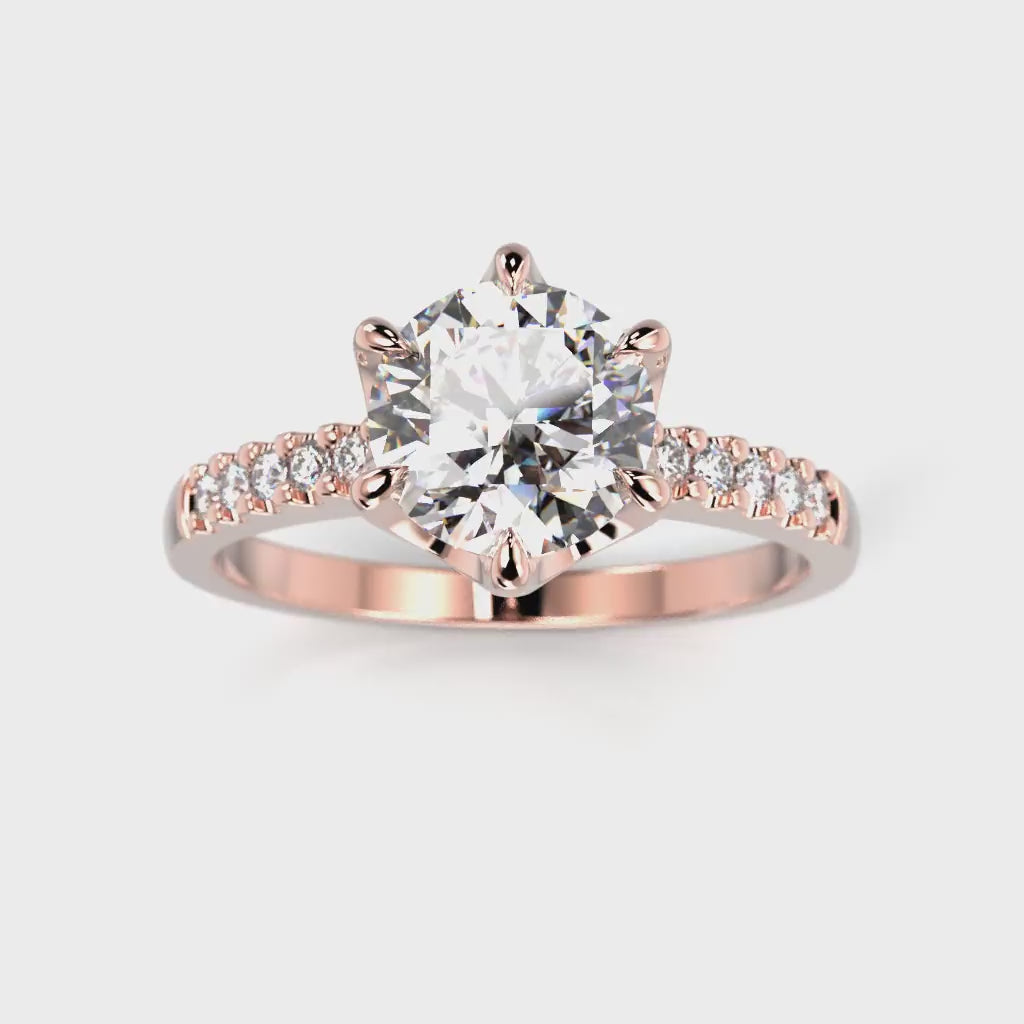 NEW Diamond Ring Julianna Crown 1.10 ct