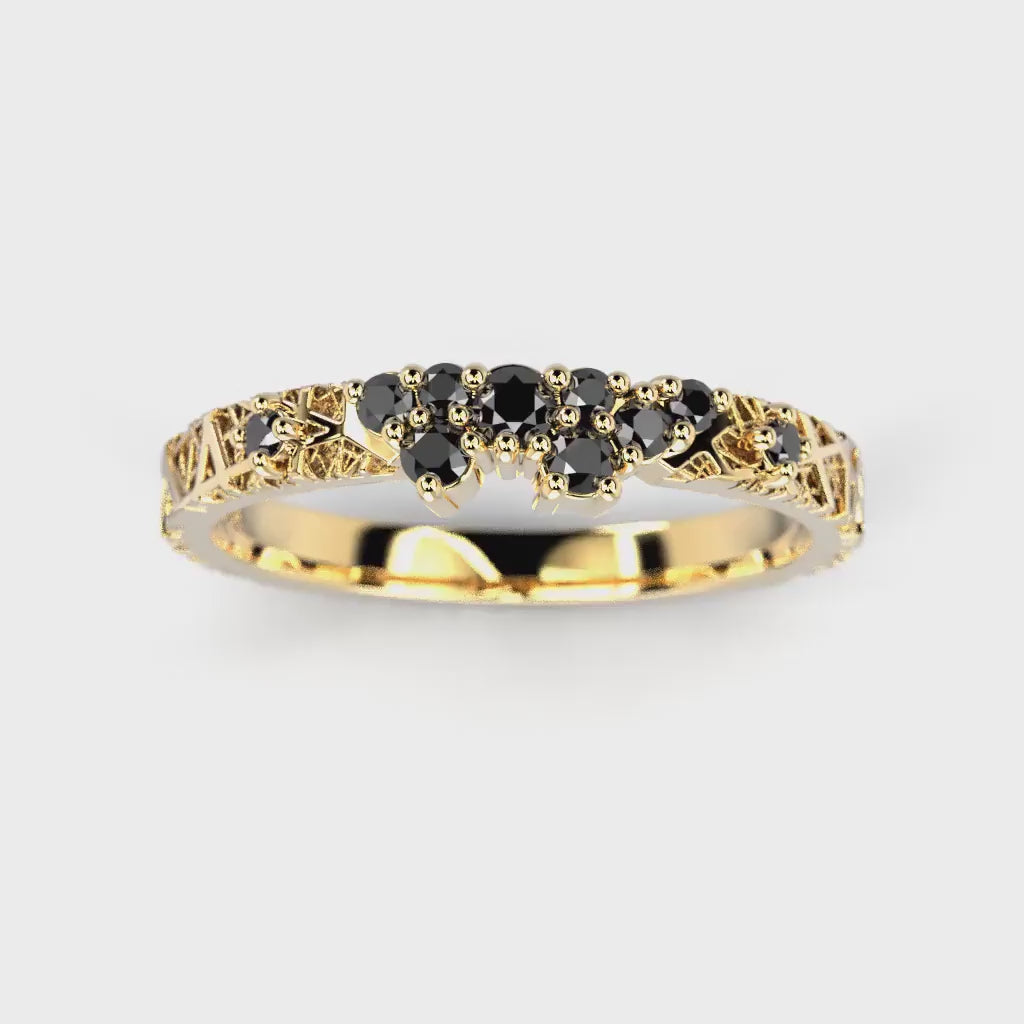 Diamantring Routa Love Page Black