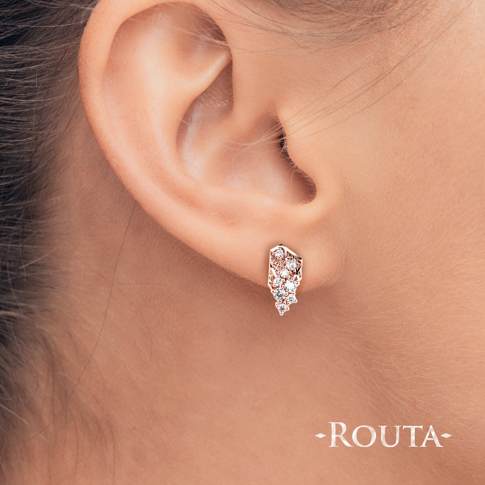 Routa Diamond Earrings 3.0 mm/0.07 ct
